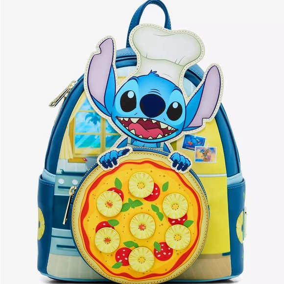 Loungefly Handbags - Loungefly Disney Lilo & Stitch Pineapple Pizza‎ Mini Backpack BoxLunch